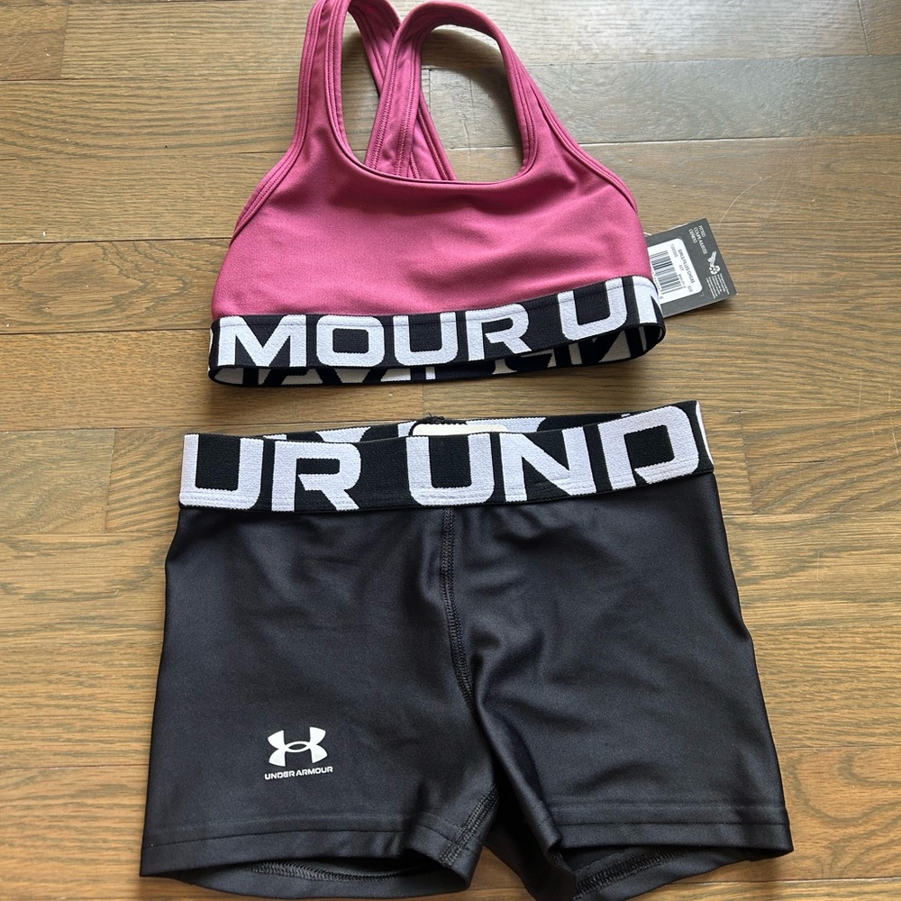 NWT Under Armour Girls Set size Small